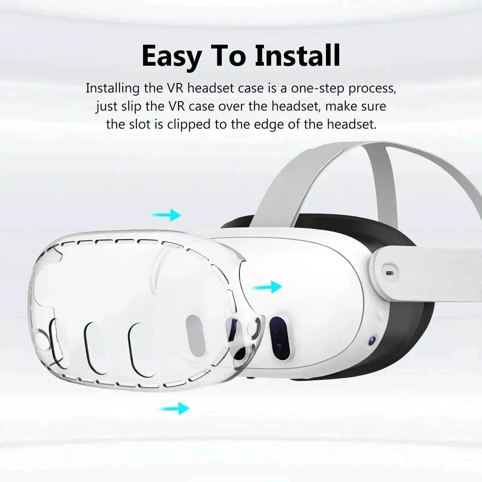 High Transparent PC Protective Case Drop-resistant Anti-scratch VR Glasses Accessories 