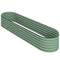 8 x 2 x 1.5 FT Galvanized Steel Raised Garden Bed, Metal Garden Bed Planter Box with Safety Edging, Green