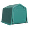 Outsunny 7.9' x 6.6' Garden Storage Tent, Patio Storage Shelter w/ Metal Frame and Double Zipper Doors, Green