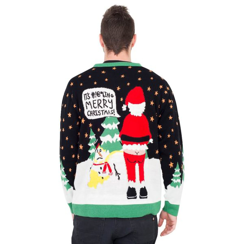 Ho Ho Ho It #!@%ING Merry  Sweater 