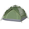 Outsunny Camping Tent, 3 Person Family Tent, 1000mm Waterproof, with Sewn-in Groundsheet and Carry Bag,  for Fishing, Dark Green