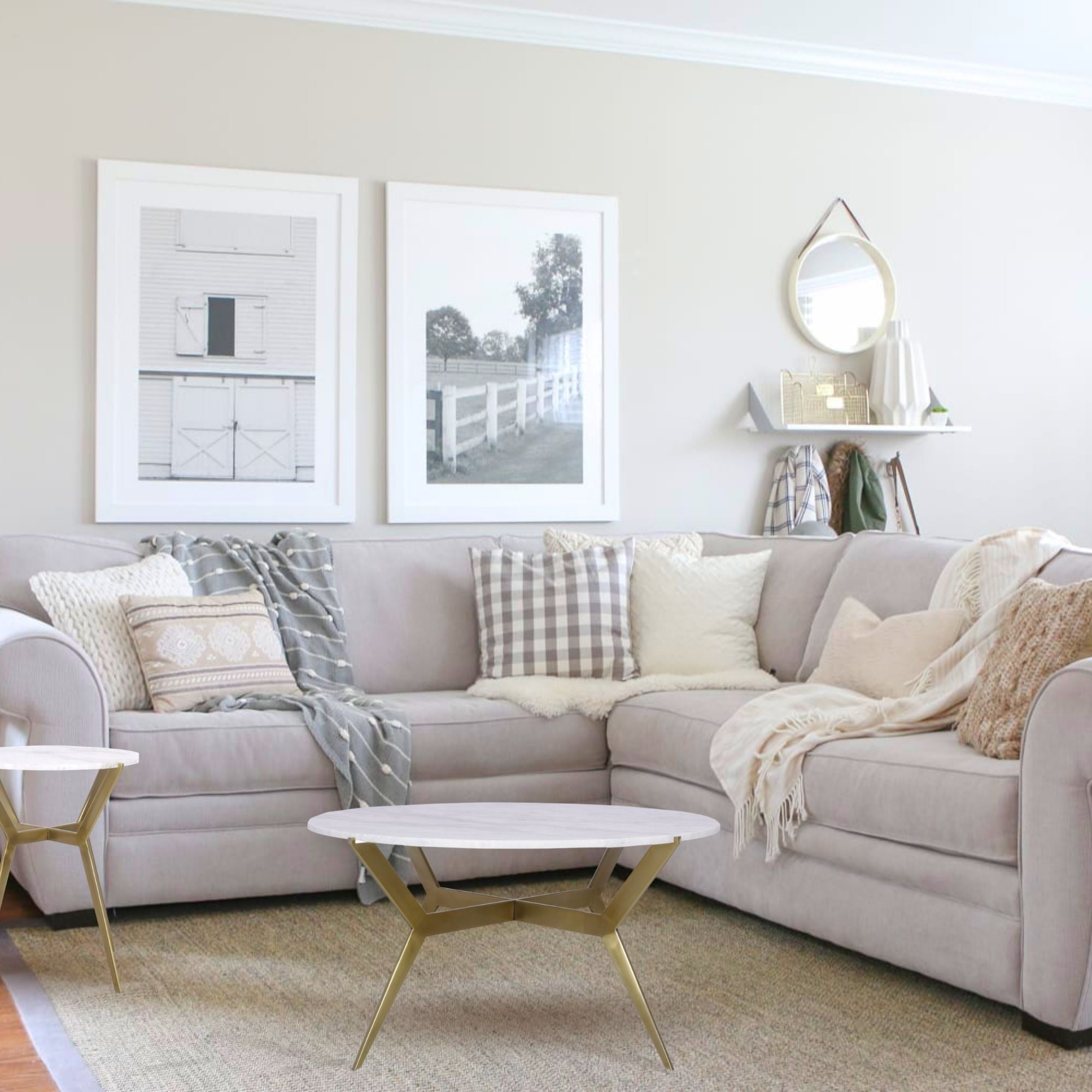 Sevi Round Marble Coffee Table 