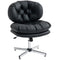 Computer Desk Chair, Armless Office Chair with Wide Padded Seat and Adjustable Height, Black