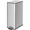 HOMCOM 5.3 Galllon Stainless Steel Kitchen Garbage Can with Soft-close Lid, Foot Pedal, Fingerprint-Proof, Silver