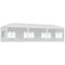 Outsunny 10 x 28ft Portable Party Tent, Gazebo Wedding Party Tent for Garden Dining and Outdoor with 5 Removable Sidewalls, White