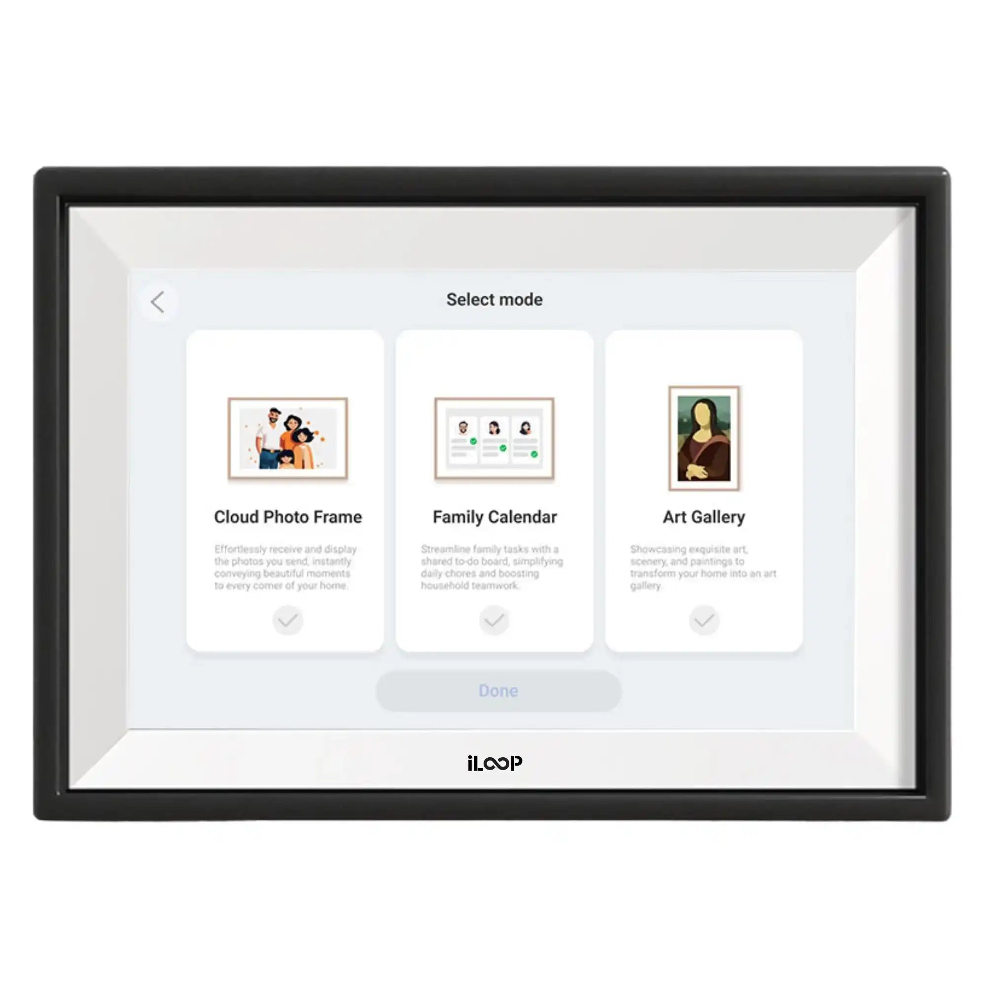 iLoop 15.6” Digital Calendar 32GB | Calendar, Wi-Fi Photo & Video Frame, Art Gallery | Premium Features No Subscription, Touchscreen