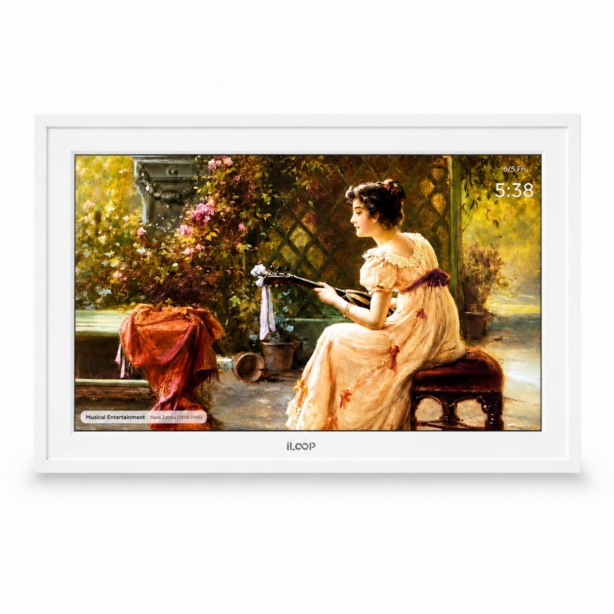 iLoop 15.6” Digital Calendar 32GB | Calendar, Wi-Fi Photo & Video Frame, Art Gallery | Premium Features No Subscription, Touchscreen
