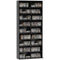 9-Tier DVD Shelf with 18 Compartments and 14 Adjustable Shelves, Holds 640 CDs, 360 DVDs or 430 Blu-rays, Black