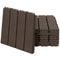 Outsunny 9 Pcs PP Interlocking Composite Deck Tile, 12