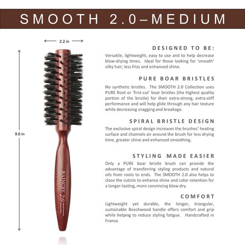 Smooth 2.0 Pure Natural Bristle Brush 