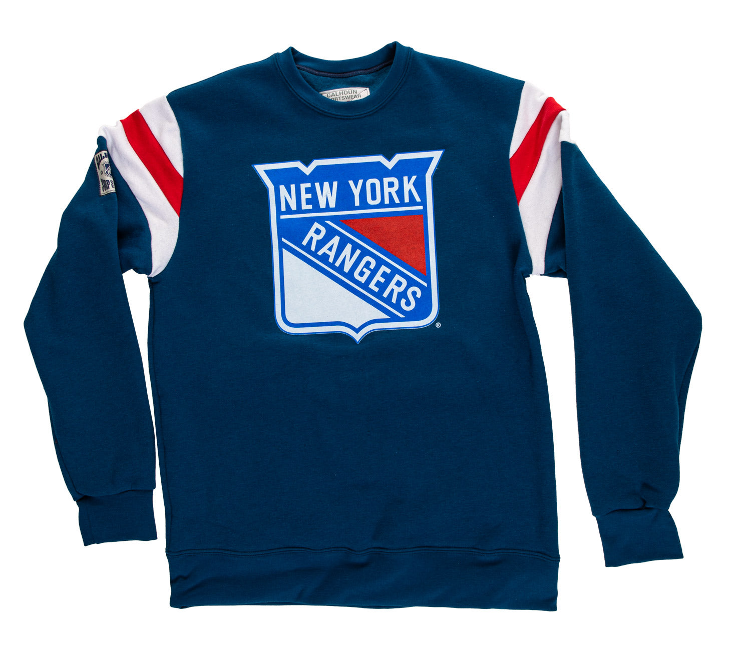 New York Rangers Varsity Retro Style Crewneck Sweatshirt 