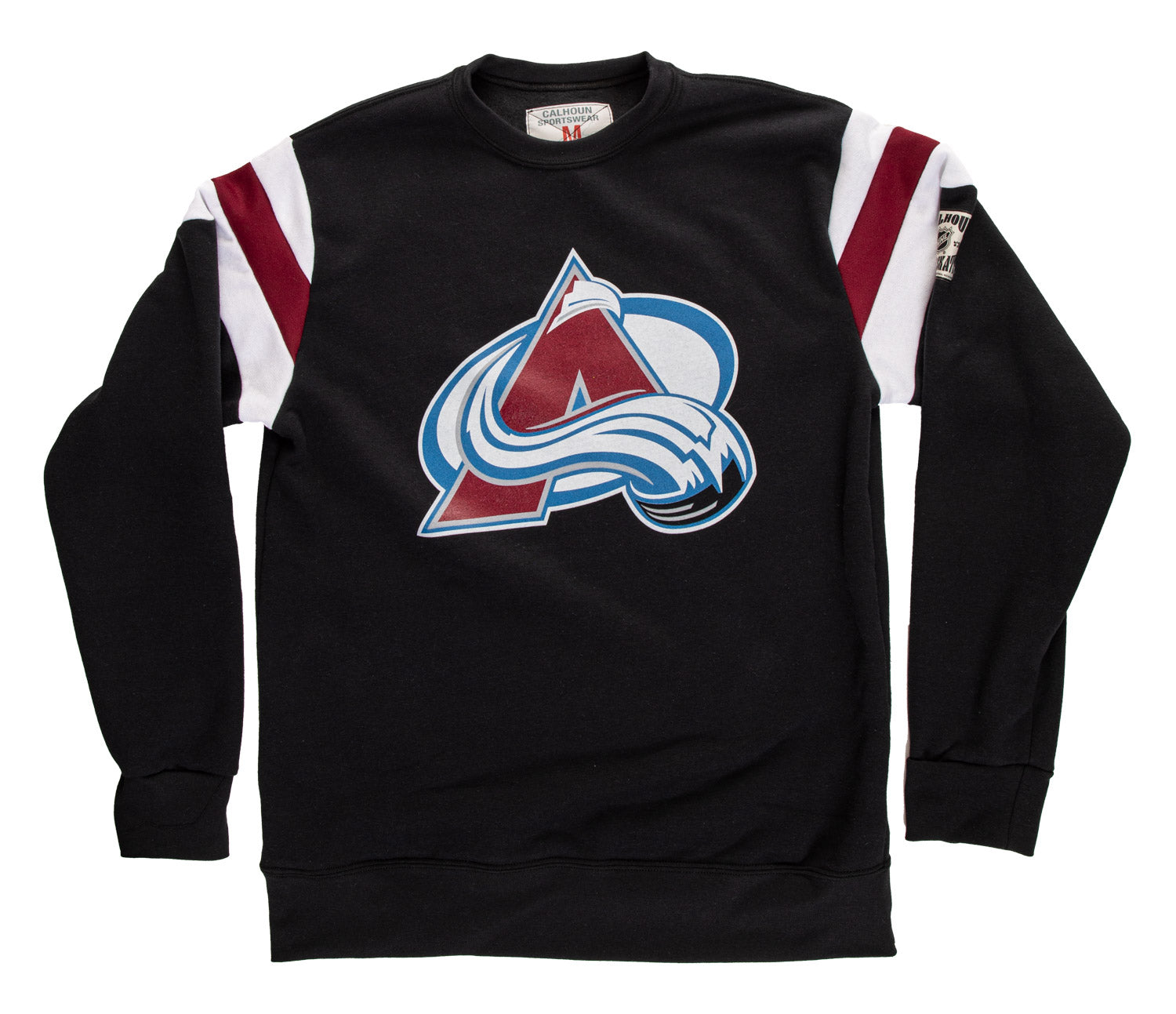 Colorado Avalanche Varsity Retro Style Crewneck Sweatshirt 