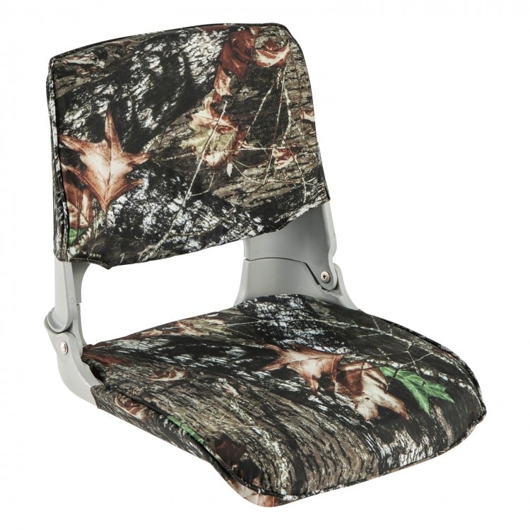 Low Back Folding Padded Boat Seat with 4 Bolts for Outdoor Adventures