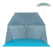 UPF50+ Sun Protection Beach Umbrella Tent with Portable Carrying Bag-Blue