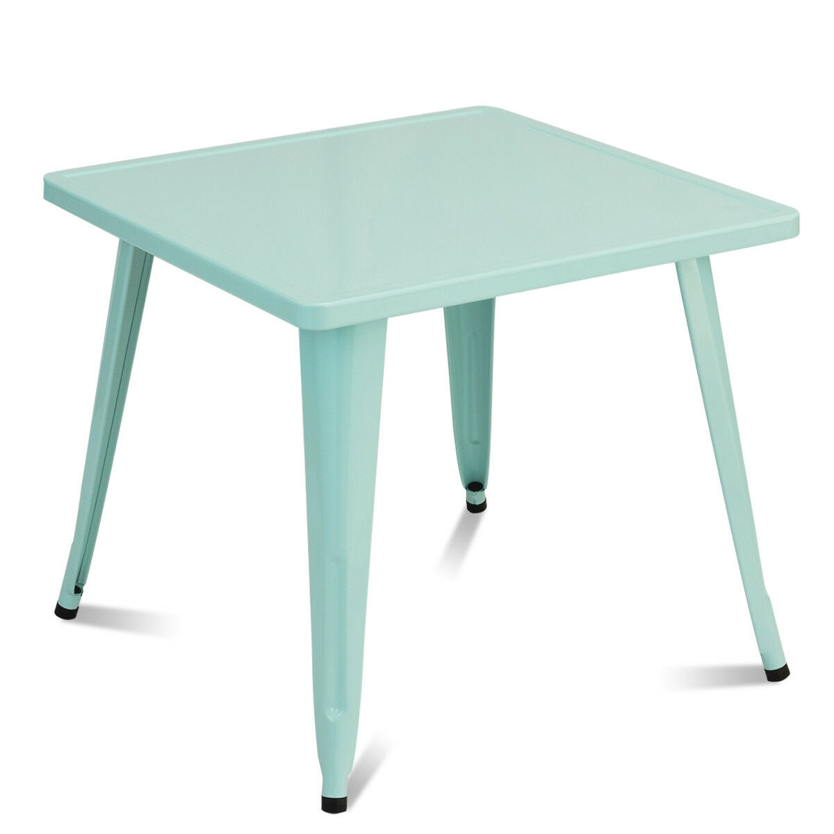 27'' Kids Square Steel Table Play Learn Activity Table-Blue