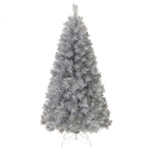 5 FT Artificial Xmas Tree with Branch Tips and Warm White LED Lights