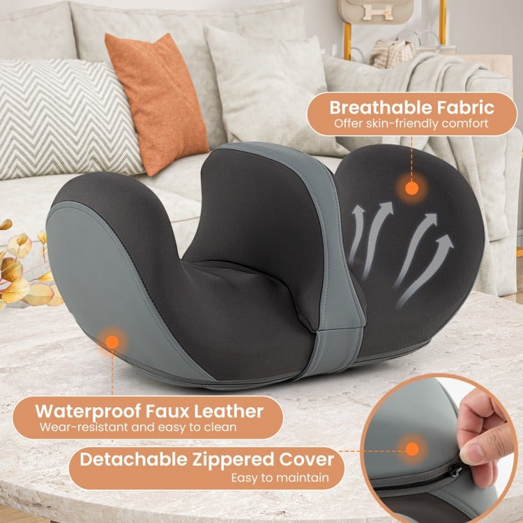 Foot and Calf Massager with Heat Gift for Women Men Mom Dad-Gray