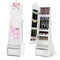 Kids Jewelry Cabinet with Full-Length Mirror for Kids Bedroom and Playroom-White
