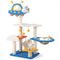 49 Inches Tall Cat Tree with UFO Top Perch Space Capsule and Sisal Scratching Posts-Blue