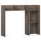 3-Tier Multipurpose Desk Bookshelf with 4 Shelves-Oak