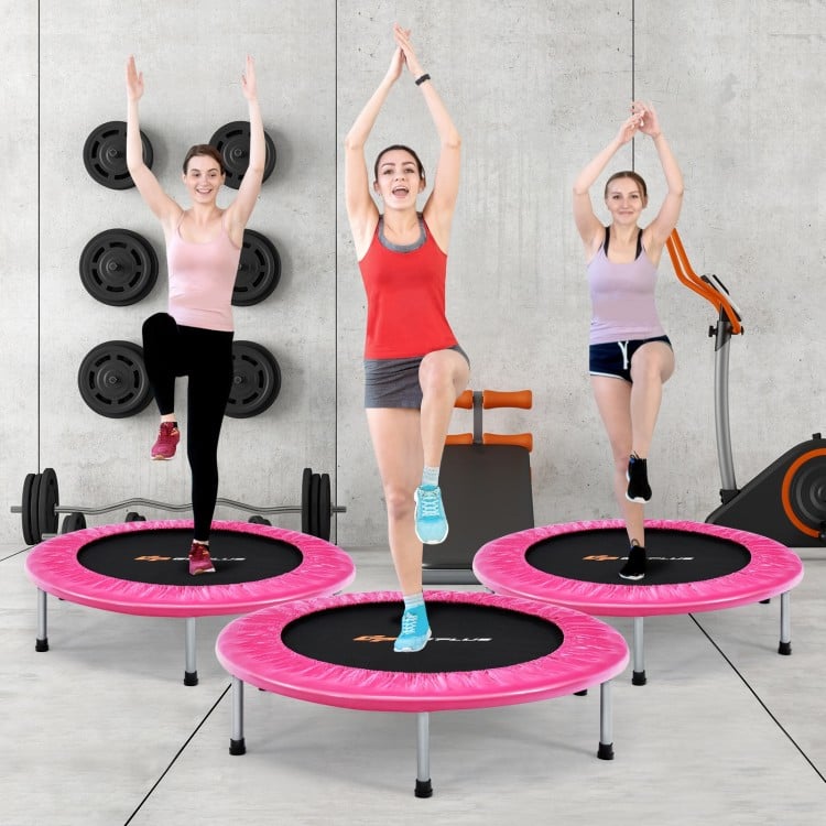 36 Inch Mini Folding Trampoline Portable Recreational Fitness Rebounder
