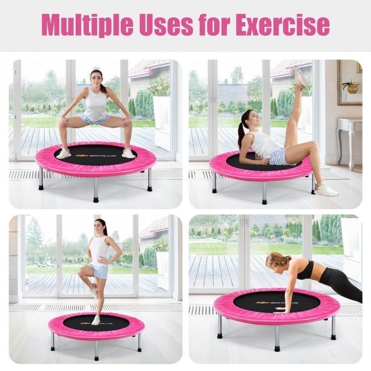 36 Inch Mini Folding Trampoline Portable Recreational Fitness Rebounder