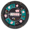 Portable 48 Inch 6-Player Foldable Poker Table Top Round Game Mat-Green