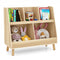 5-Cube Kids Bookshelf and Toy Organizer with Anti-Tipping Kits-Oak