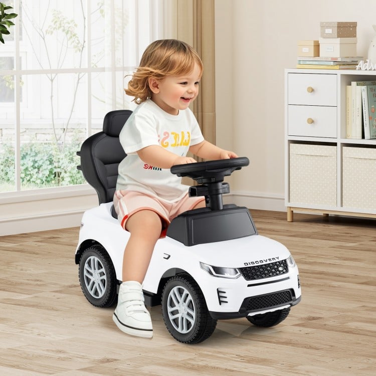 3 in 1 Push Car with Removable Handle and Guardrail for Kids 18-36 Months Old-Pink