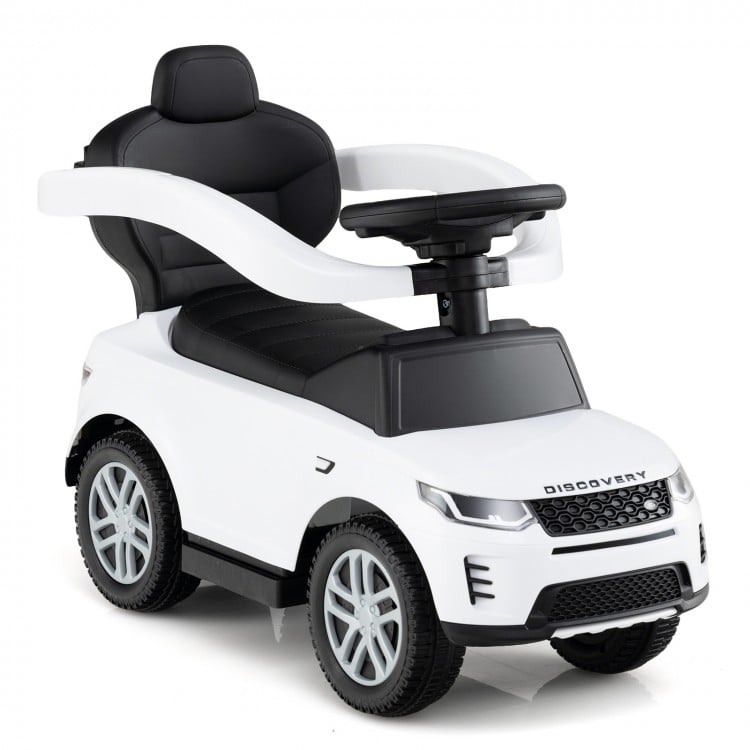3 in 1 Push Car with Removable Handle and Guardrail for Kids 18-36 Months Old-Pink