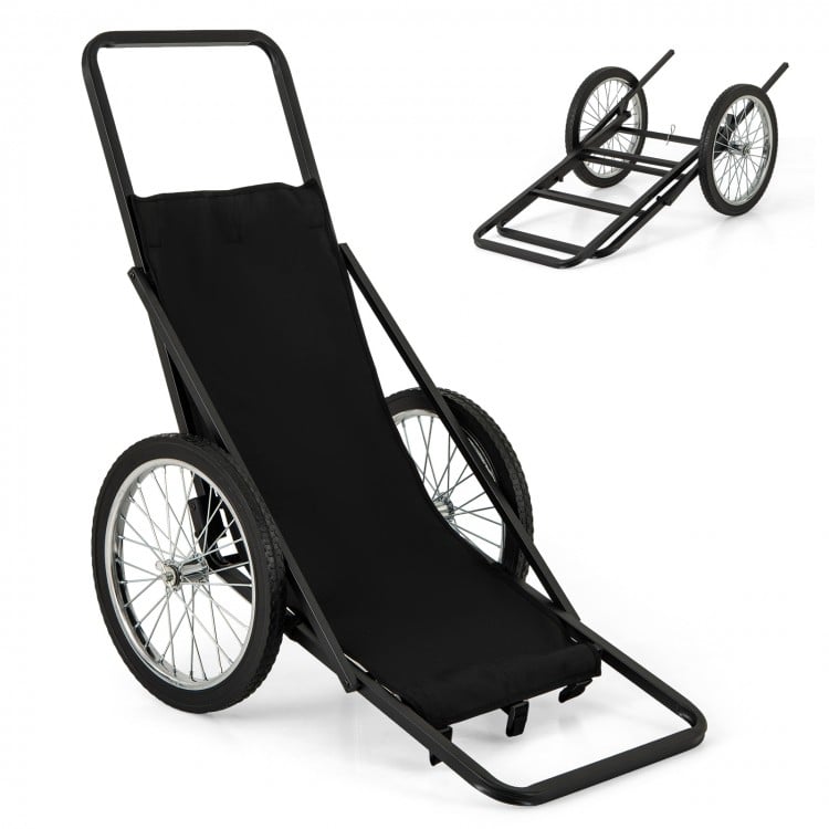 550 LBS Folding Deer Game Cart with Polyester Liner for Hunting
