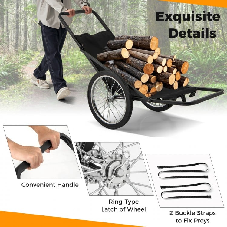 550 LBS Folding Deer Game Cart with Polyester Liner for Hunting