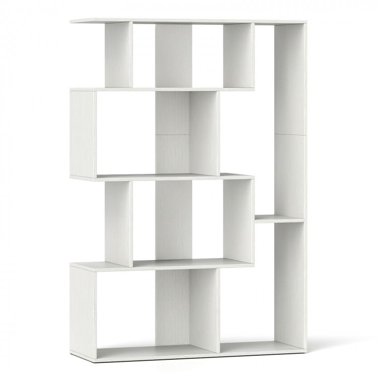 47 Inch 6-Cube Open-back Geometric Bookshelf for Bedroom Living Room-White