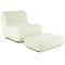 Bean Bag Chair with Ottoman and High Elasticity Sponge-Green