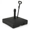 Mobile Patio Umbrella Base Water Sand Fillable Market Table Umbrella Stand with 3 Wheels-Black