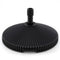 Water and Sand Filled Outdoor Umbrella Stand with Shell Texture and 3 Coupler Sizes-Black
