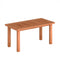 Patio Coffee Table with Slatted Tabletop for Deck  Poolside