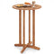 39 Inch Outdoor Acacia Wood Bar Table with Slatted Table Top
