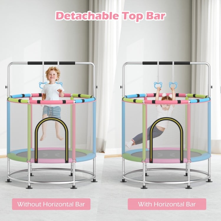 55" Kids Trampoline Gift for for 3-6 Years Old Boys and Girls