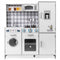 Pretend Play Kitchen for Kids Aged 3+ with Real Sounds and Lights-White