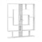 7-Tier Bookshelf  Open Display Shelf Rack for Home Office-White
