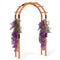 7.7 Feet Garden Arch Wooden Arbor for Climbing Plants