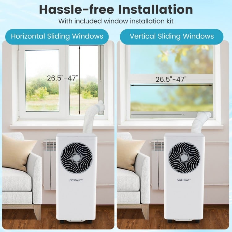 8200/10000 BTU Portable Air Conditioner 3-in-1 Stand up AC Unit with Dehumidifier-8200 BTU
