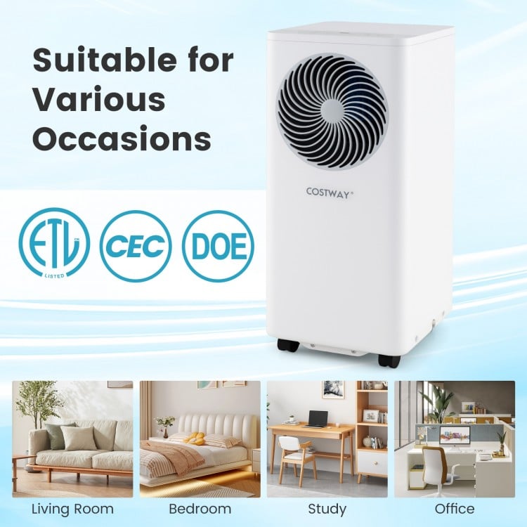 8200/10000 BTU Portable Air Conditioner 3-in-1 Stand up AC Unit with Dehumidifier-8200 BTU