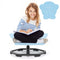 Kids Sensory Swivel Chair Elephant Petal 360° Spinning Chair-Blue