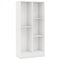 41 Inches 5-Cube Floor Bookcase with 2 Anti-Tipping Kits-White