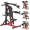 YODOLLA 3-in-1 Shoulder Press & Deltoid Machine – Adjustable Upper Body Workout Trainer (Black/Red)