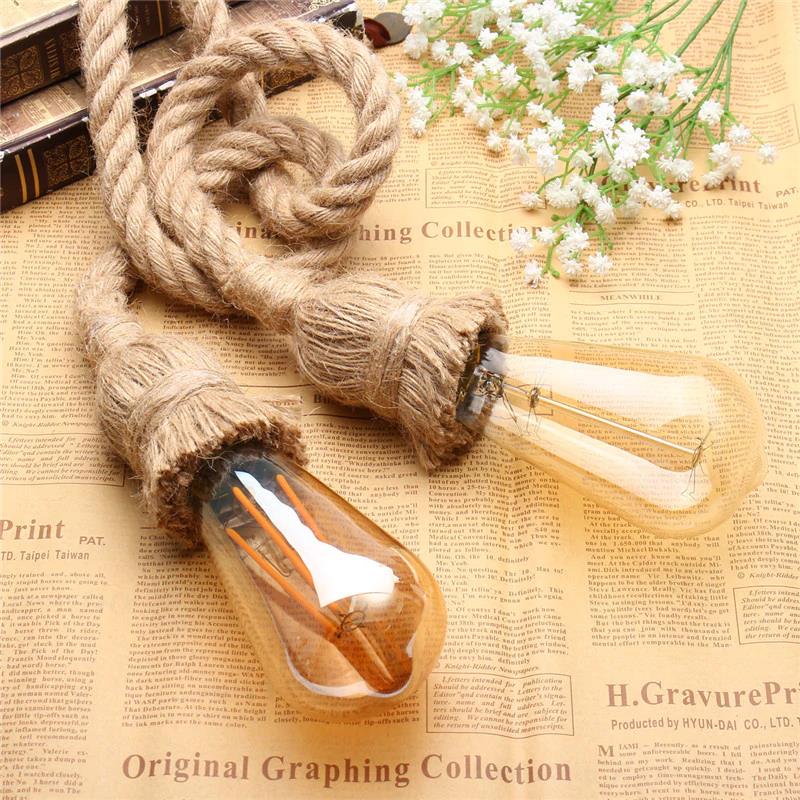 Industrial Twisted Rope Pendant Light holder~1225 