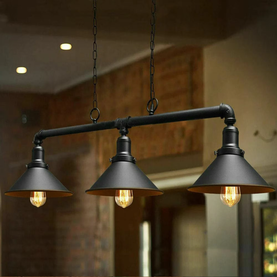 Industrial 3-way Ceiling Pipe Pendant Lights~1159 