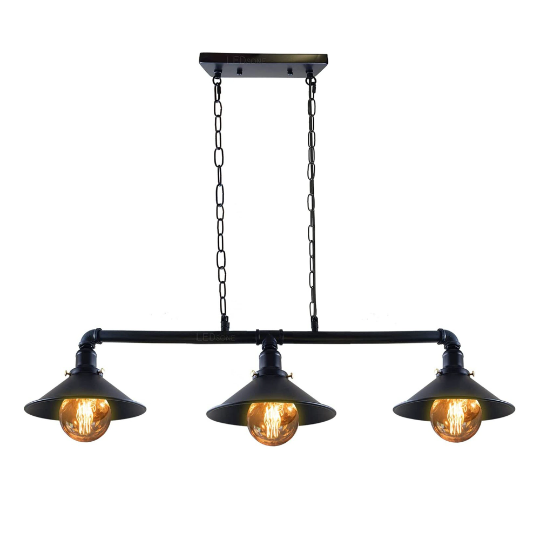 Industrial 3-way Ceiling Pipe Pendant Lights~1159 